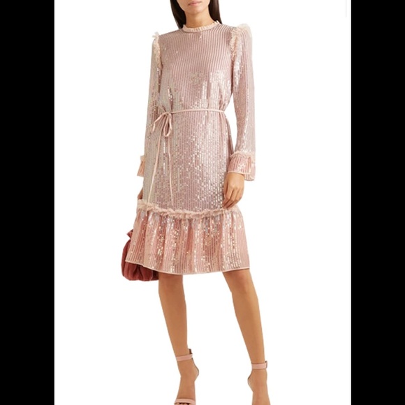 Pink sparkly Needle&thread dress - Picture 5 of 12